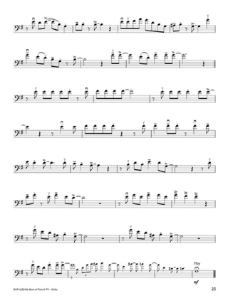 Best of film & TV - Violoncelle - Partition - Violoncelle